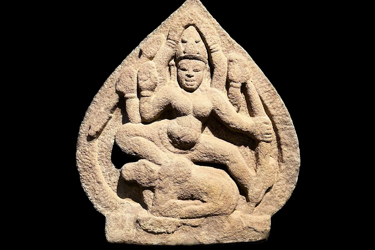 A Cham sculpture of a dancer